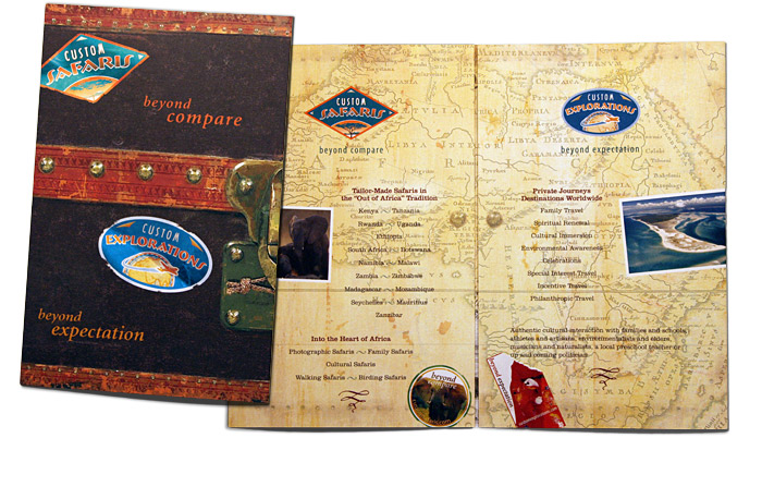 Custom Safaris and Custom Explorations brochure