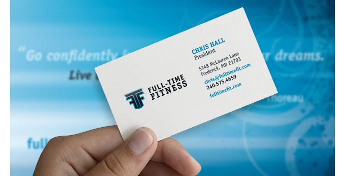 Full-Time Fitness business card