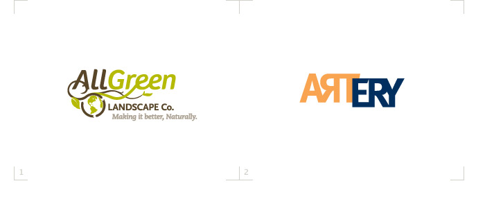 AllGreen Landscape Co. Logo : Artery Logo