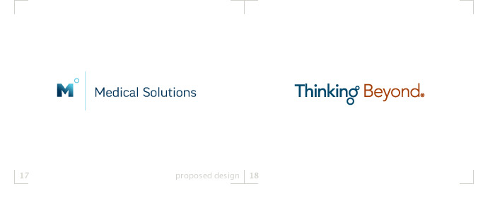 Medical Solutions proposed logo design : Thinking Beyond logo
